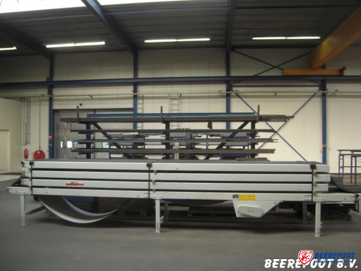 Bandtransporteurs: 4 stuks x 800 mm bandbreedte